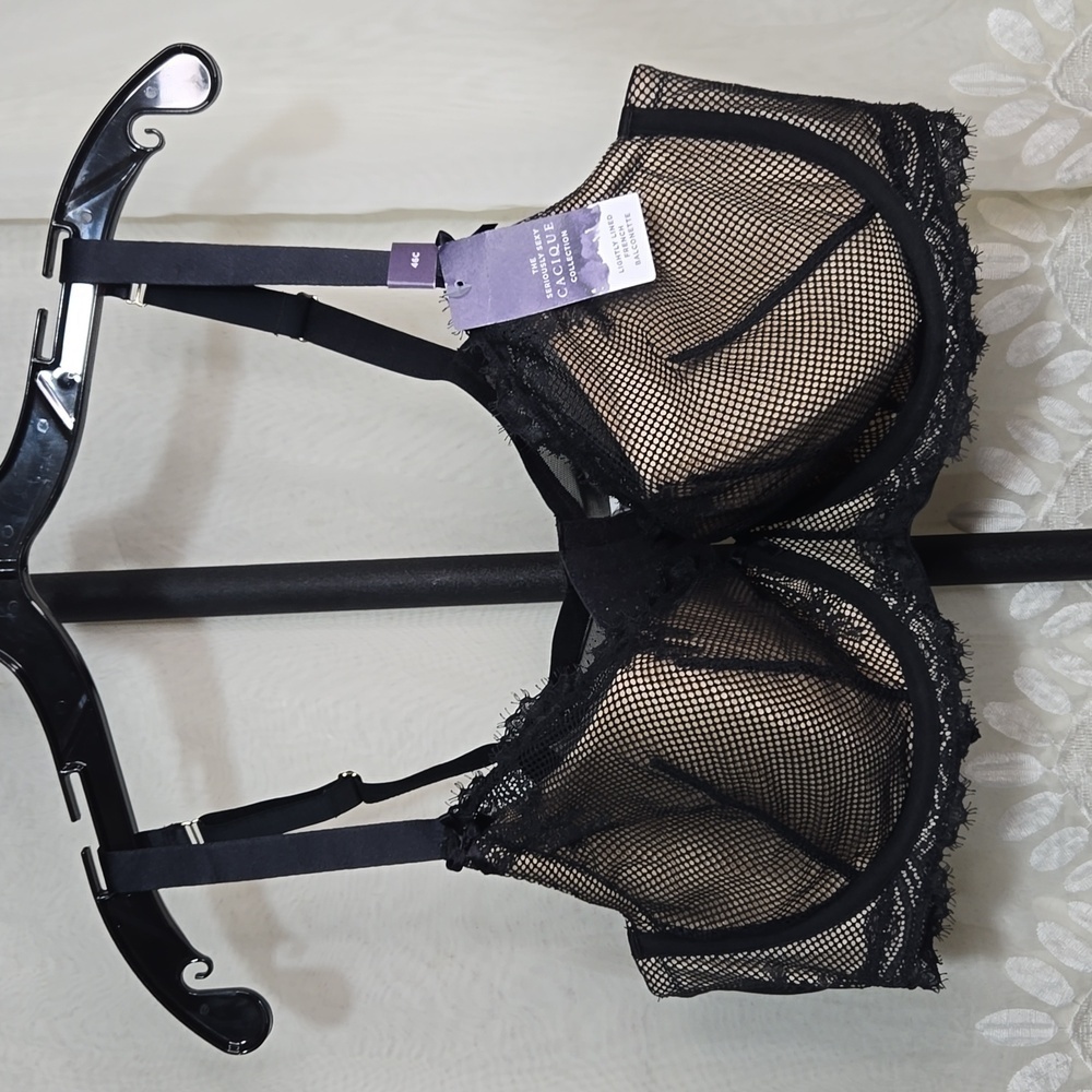 Seriously Sexy Cacique French Balconette Bra sz 46C NWT